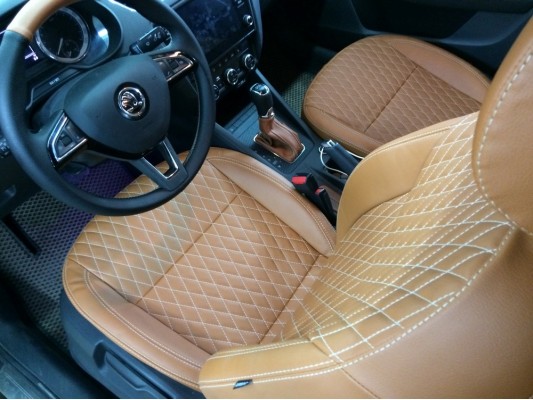 Каркасные авточехлы на Skoda Octavia A7 FL Каркасные авточехлы на Skoda Octavia A7 FL